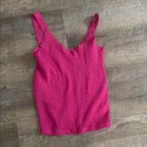 Pink tank top blouse